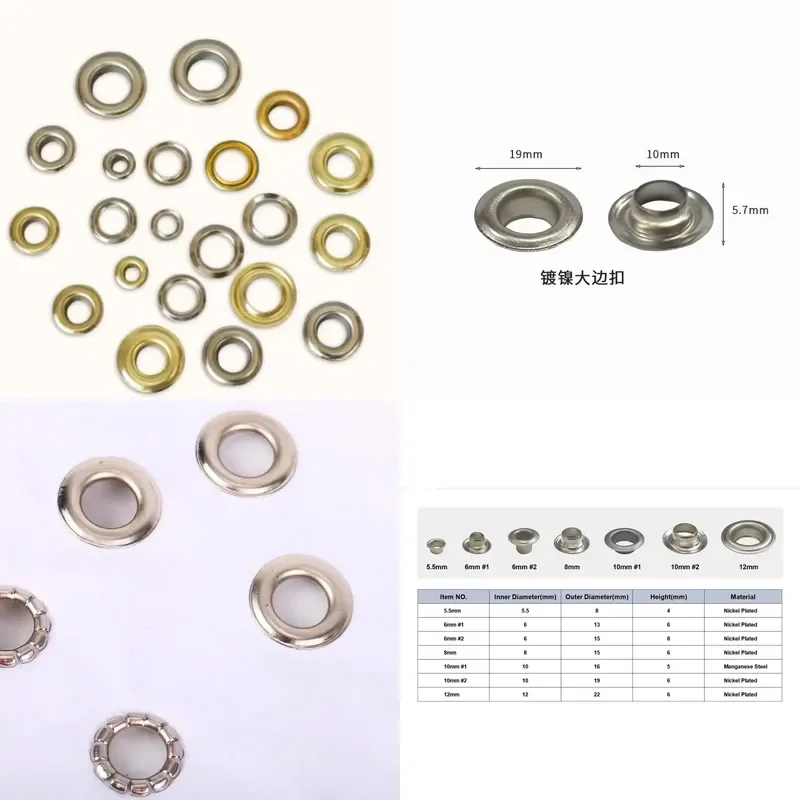 Eyelet Grommets for Punching Machine Grommet Machine