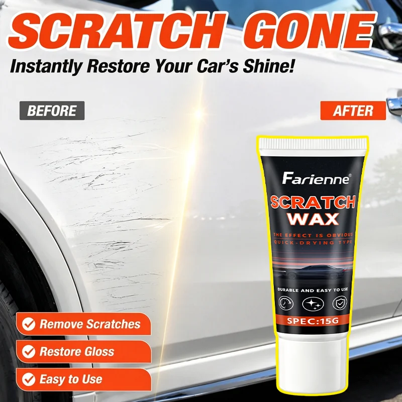 Car Scratch Repair Wax Quick Fix Polishing Paste Auto Paint Scratch Remover Erase Fine Lines Swirl Marks Surface Restorer