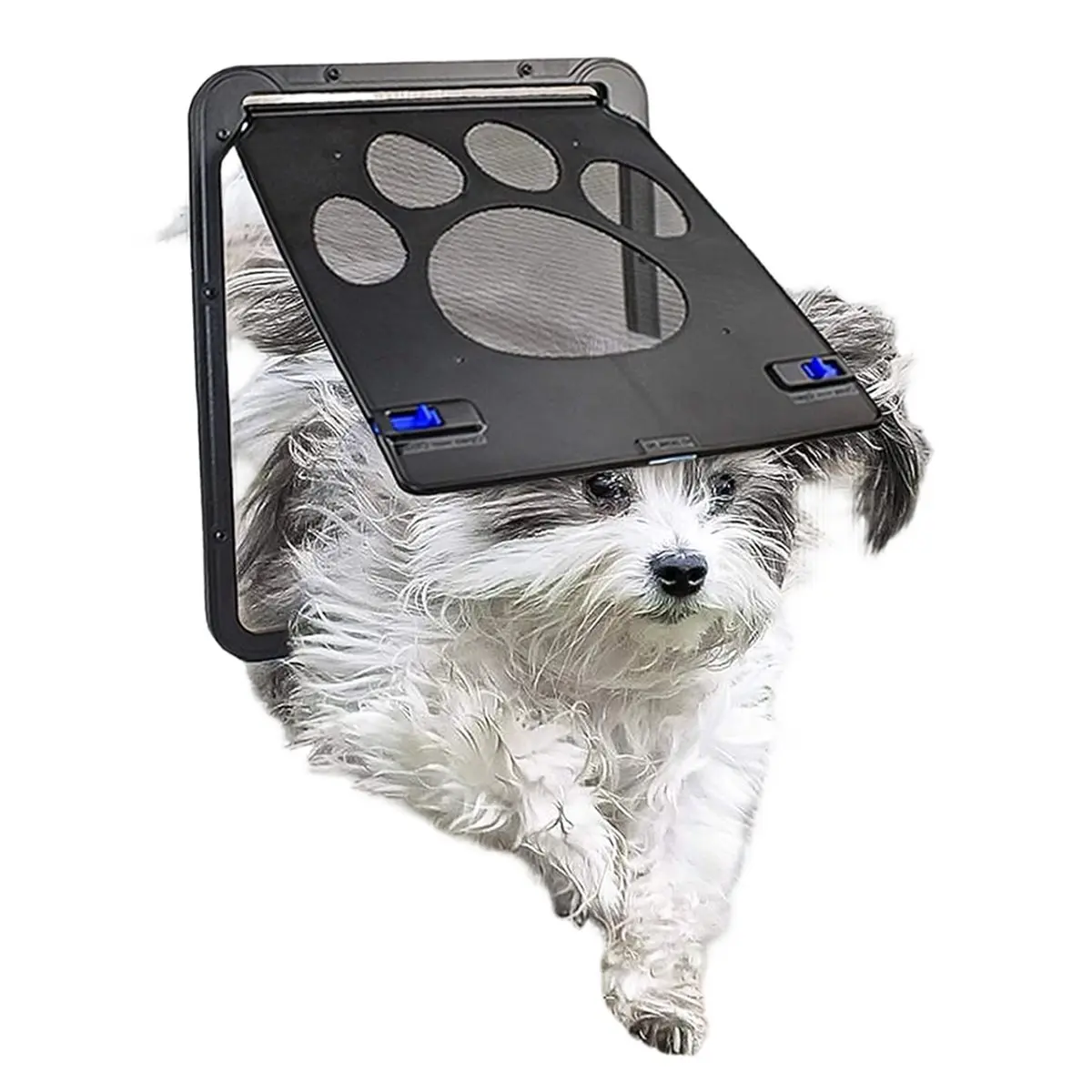 2026 Trend Dog Door for Screen Doors, Large Magnetic Locking Pet Door for Medium to Large Dogs, Sturdy ABS