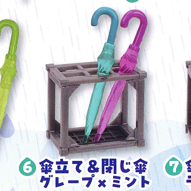 [Tersedia] Payung Transparan Miniatur Tarlin Japan Epoch Gashapon (Set 3 Potong) - Aksesori Boneka & Tampilan Modis