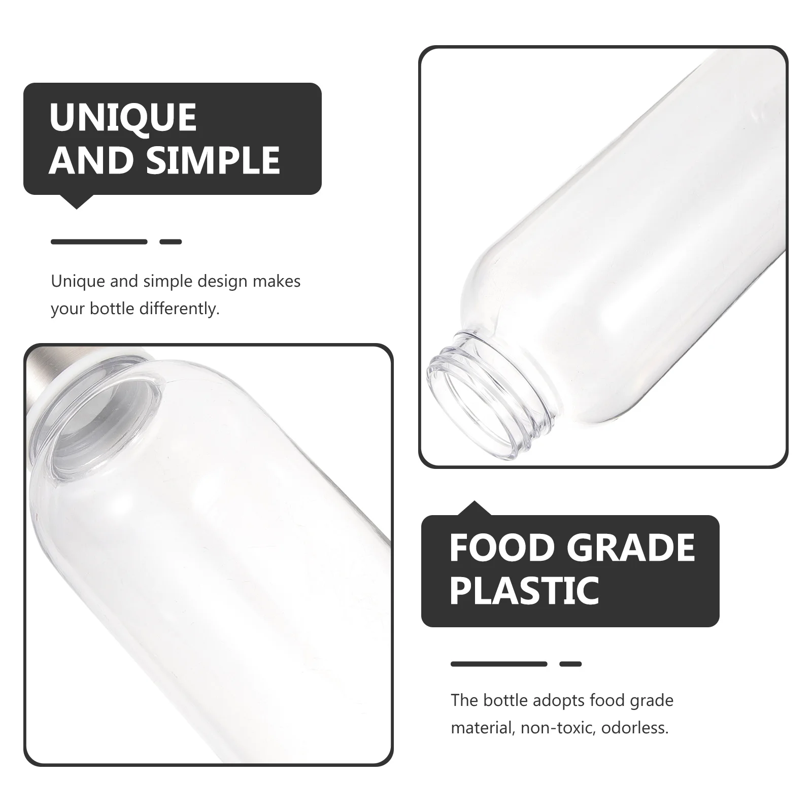 

500Ml Outdoor Sports Water Bottle Transparent Leakproof Lightweight Durable Plastic Drinking Bottle For Running Yoga Bicycle