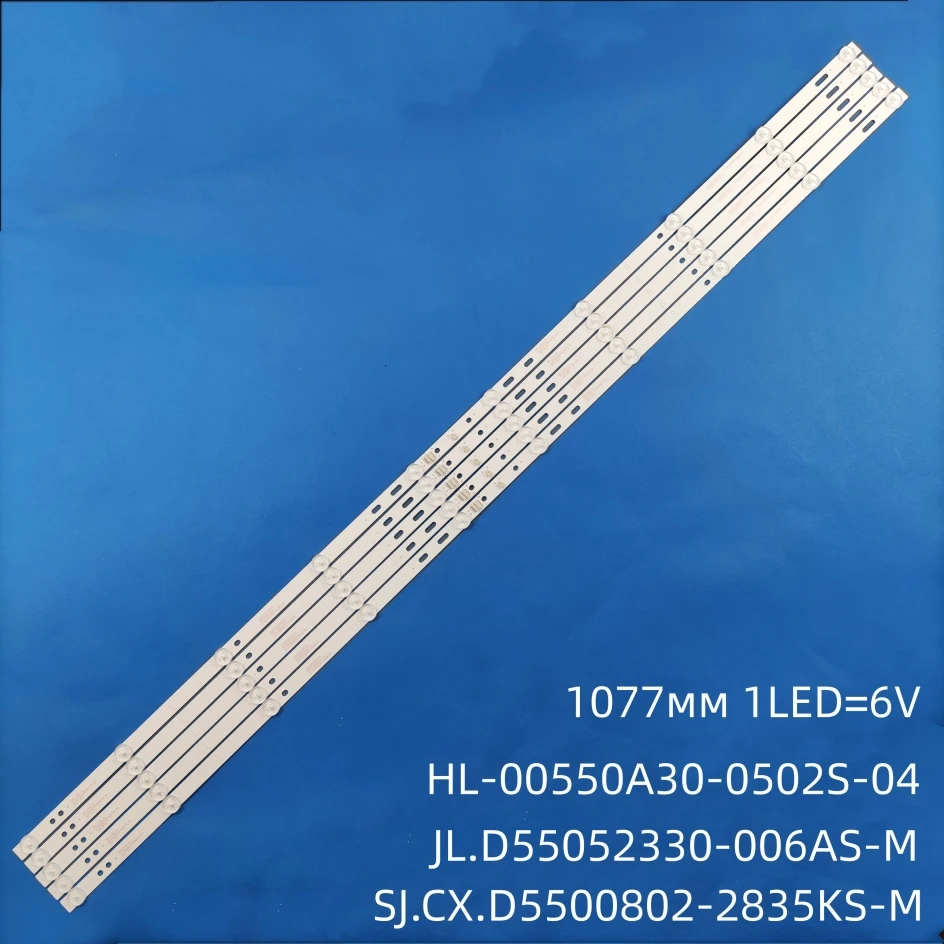 5pcs LED Backlight strip 10 Lamp for MS-L3184 V2 JL.D55052330-006AS-M_V01 55Z1 TD SYSTEM K55DLX9US SKYTECH ST-5540US