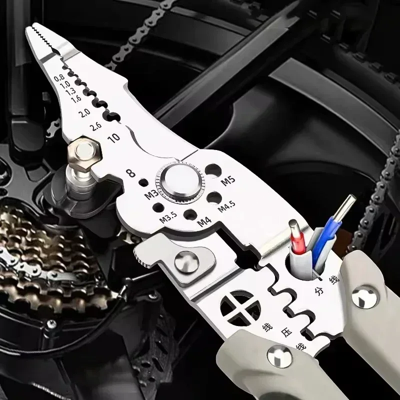 28 In1 Electrician Pliers Wire Stripper Crimper Cutter Multi Tool for Electrical Repair Cable Cutting Stripping Crimping DIY Wor