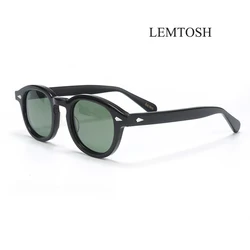 Men's Sunglasses Lemtosh Woman Johnny Depp Polarized Sun Glasses Acetate Frame Luxury Brand Vintage Driver's Shade