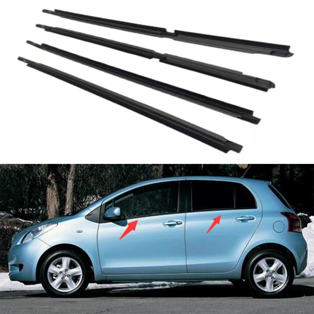 

Auto Strips Car Weatherstrip Window Moulding Trim Seal Belt For Toyota Vitz 2005 2006 2007 2008 2009 2010