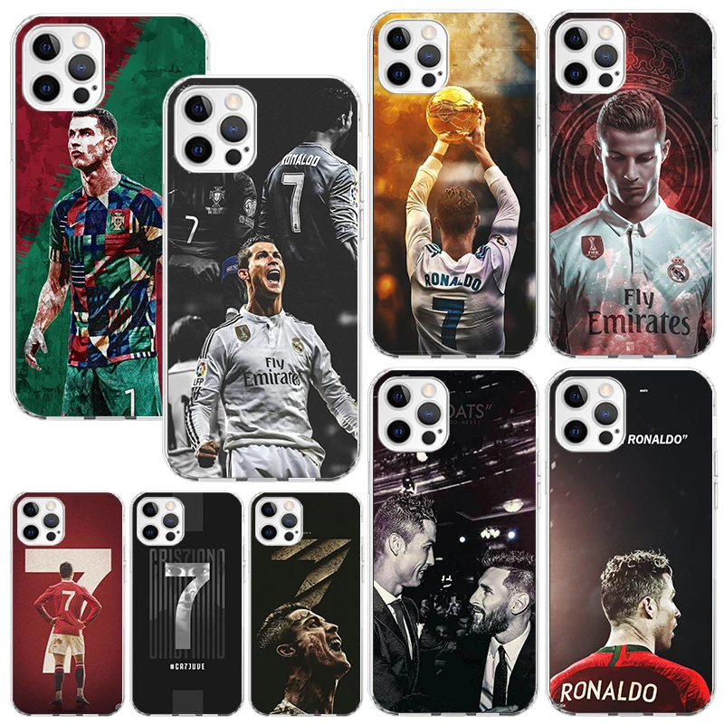 C-CR7 Football Star R-Ronaldo Phone Case For Iphone 16 15 14 13 Pro Max 12 Mini 11 X Xr Xs 7 Plus 8 + Se 2020 Art Fundas Back Co