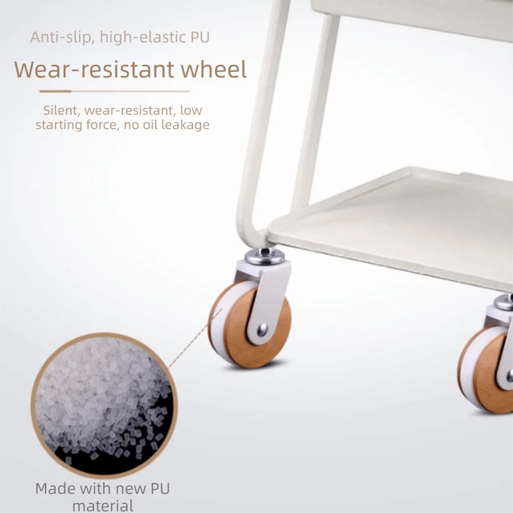 Solid Wood Decoration Screw Caster Wheels Lightweight Total Capacity 200lbs Heavy-Duty Swivel Casters Brake System Furniture