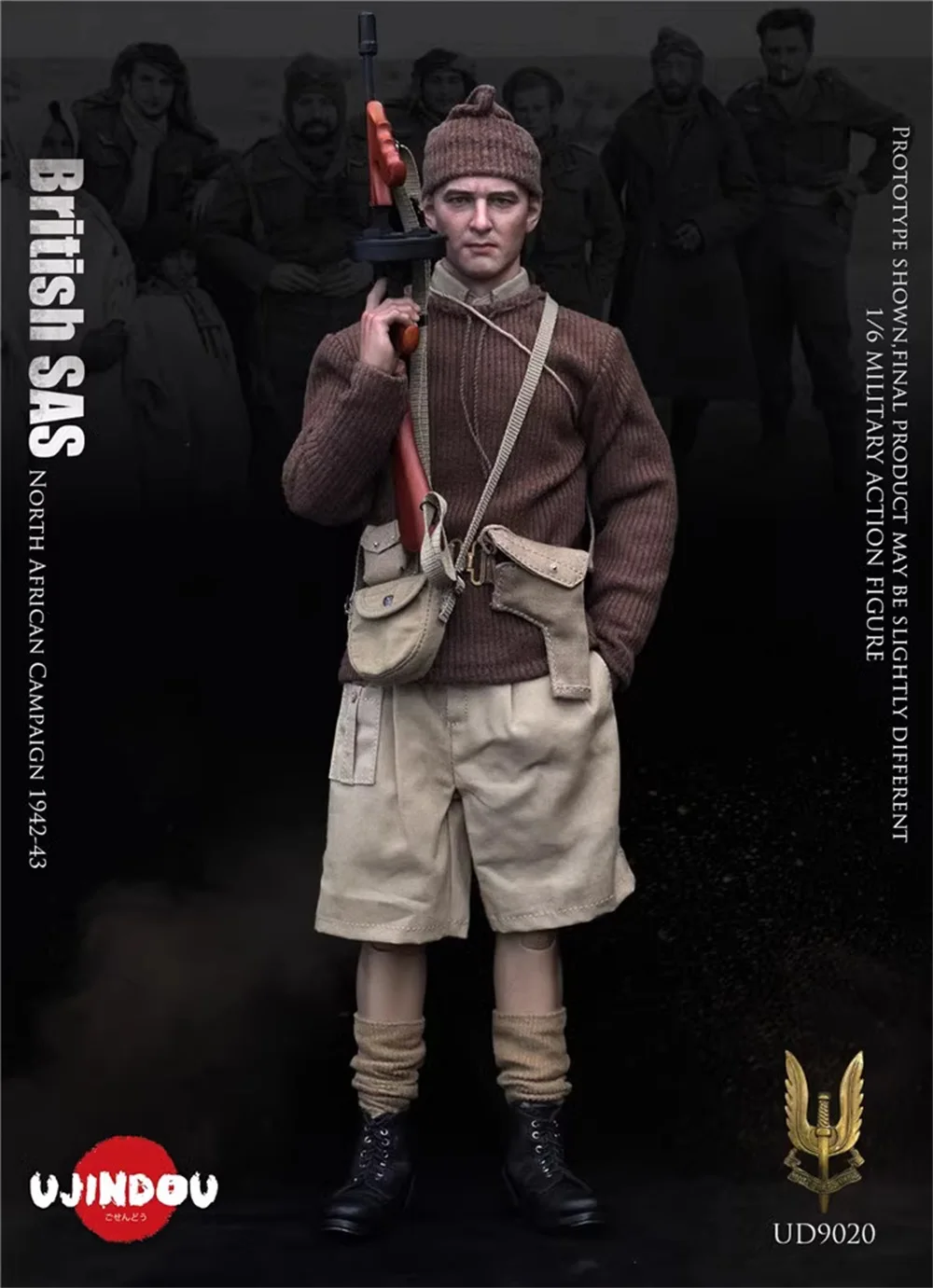 1/6 UJINDOU UD9020 WWII The British Soldier North African Campaign 1942-1943 Shirt Tops Short Pant Accessories Fit 12\