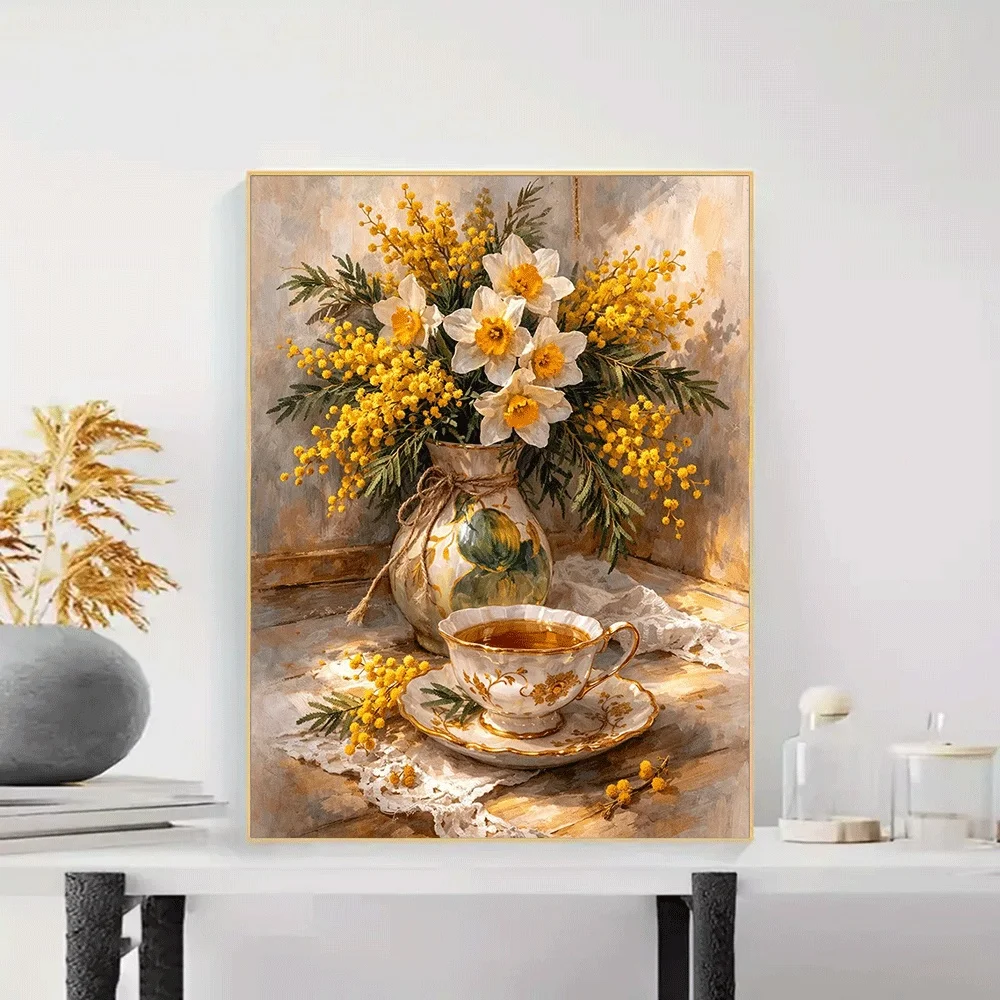 

500/1000/1200/2000PCS Puzzles for Adults Vintage Spring Flowers,Jigsaw Puzzles Brain Challenge Game Gift Home Decor