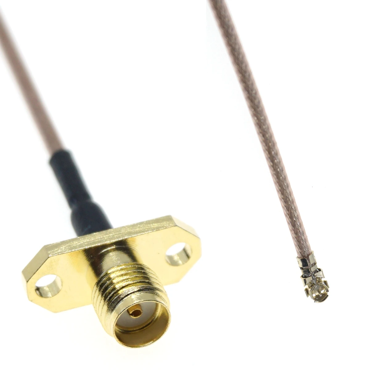 RG178 Cable DIY IPX Mini MS156 to SMA Female Flange Connector RF Coaxial Pigtail Extension Jumper