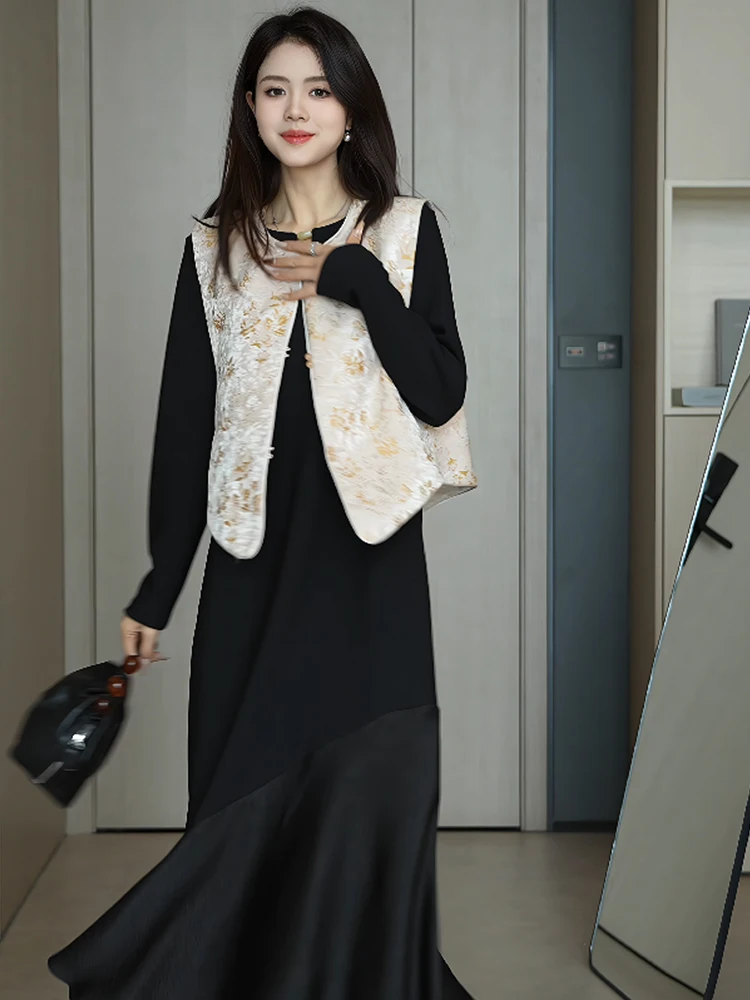

Large Size Embroidered Women's Vest Spring Summer Commute Style Loose Outerwear Fashionable Casual City Living Breathable