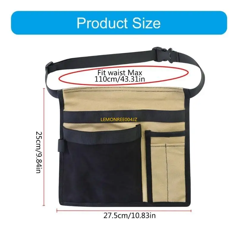 E7CD Tool Belt Pockets Tool Belts for Men Adjustable Tool Belt for Electrician