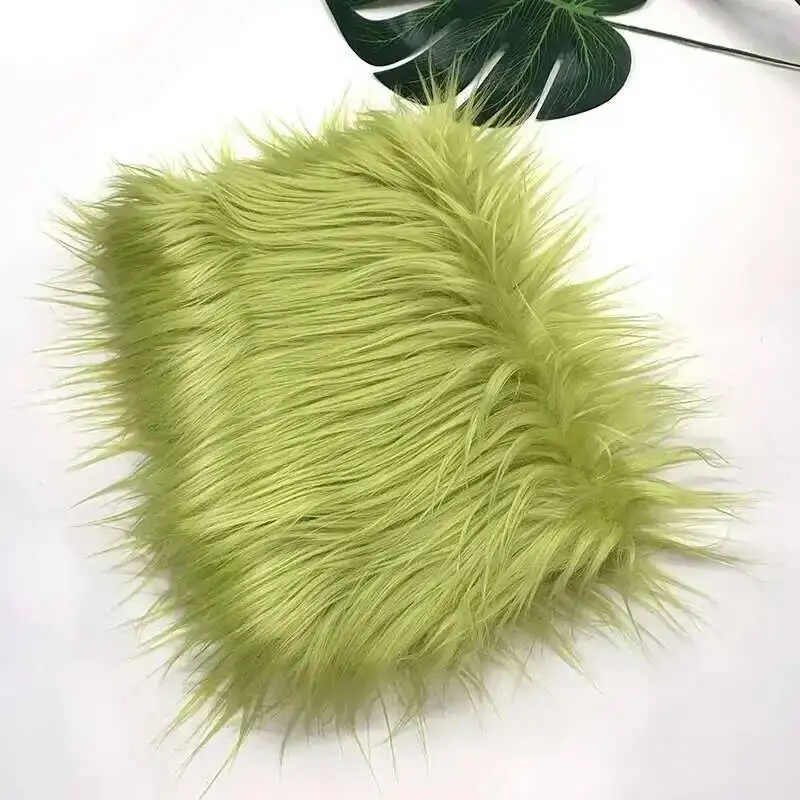 Nepbont stof 46 kleuren 160x50cm 8cm zachte lange pluche handgemaakte pop/kleding Shaggy stof