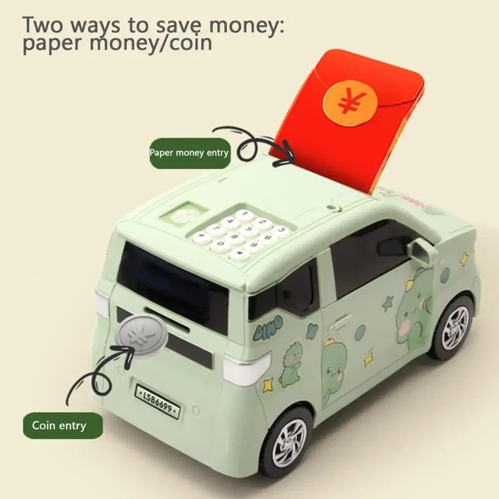 Piggy Bank Children's Electronic Cash Box Password Safe Smart Fingerprint Automatic Banking Kids Gift Money Box Christmas Gifts