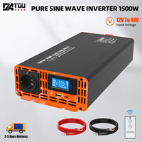 DATOUBOSS PSW 1500W Series Sine Wave Inverter DC To AC Solar Power Converter Portable USB Charger LCD Display Voltage Inverter