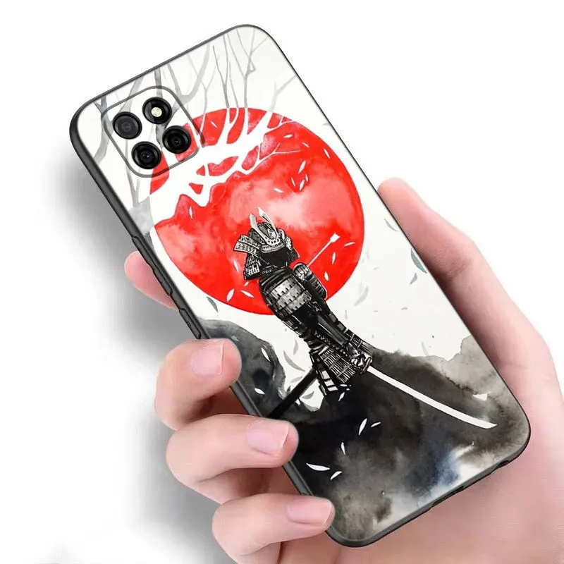 Japanese Samurai Art Phone Case For Samsung Galaxy A13 A22 A32 4G A53 A73 5G A21 A30 A50 A52 S A12 A23 A31 A33 A51 A70 A71 A72