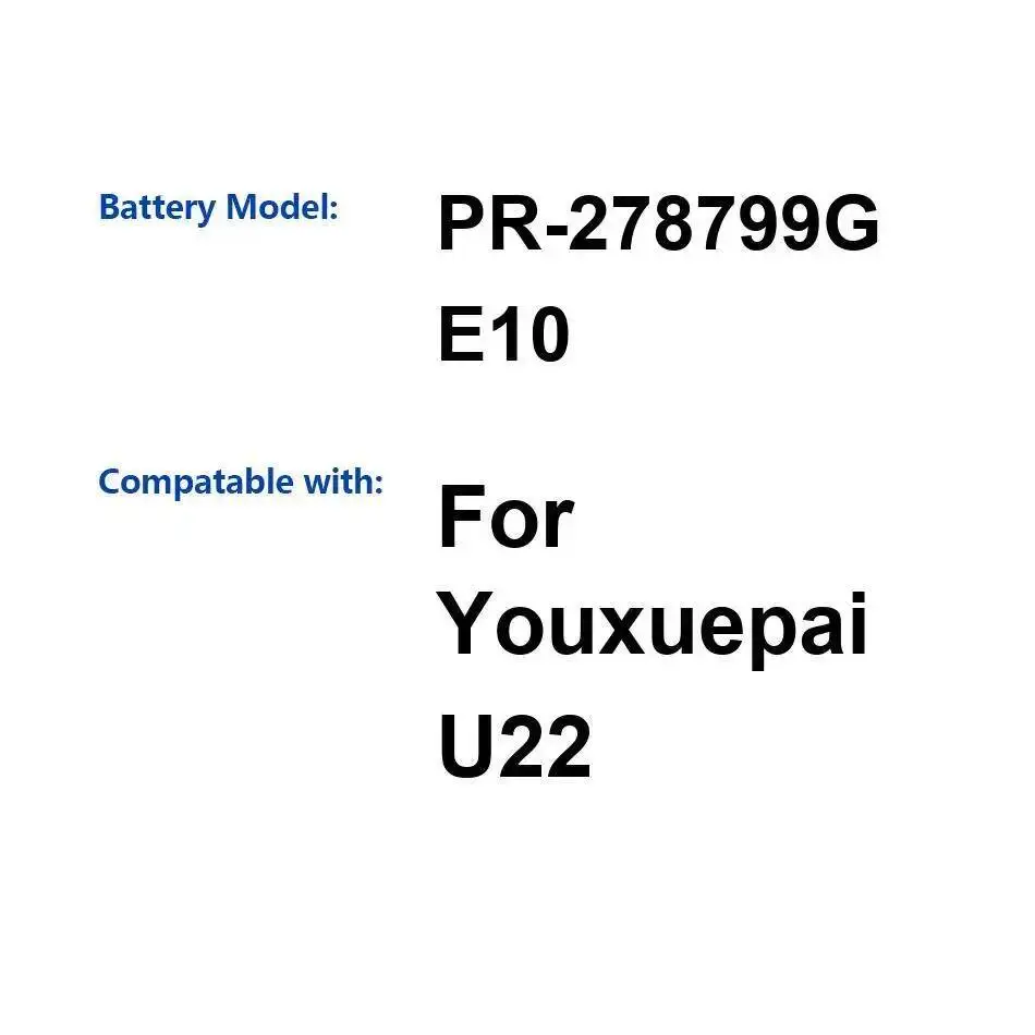 

Высокопроизводительный аккумулятор для ноутбука Youxuepai U22 PR-278799G E10 6500 мАч