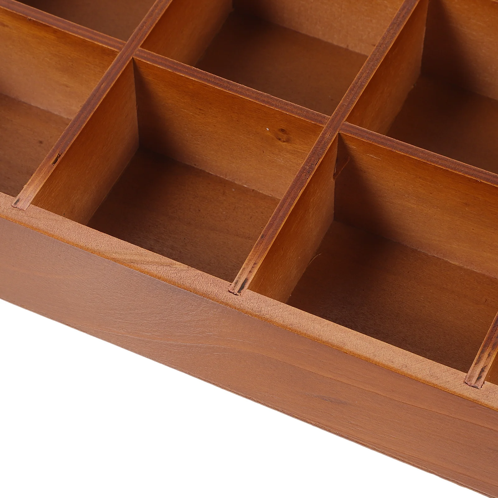 

1pcs Wooden Jewelry Organizer Box Vintage Table Storage Case For Earrings Rings Pendants Trinkets Desktop Display Holder