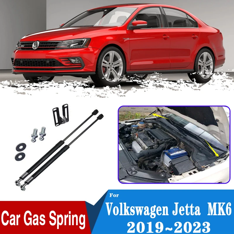 For VW Volkswagen Jetta MK6 Accessories 2012~2017 Car Front Hood Engine Cover Shock Bars Supporting Strut Spring Car Accessories