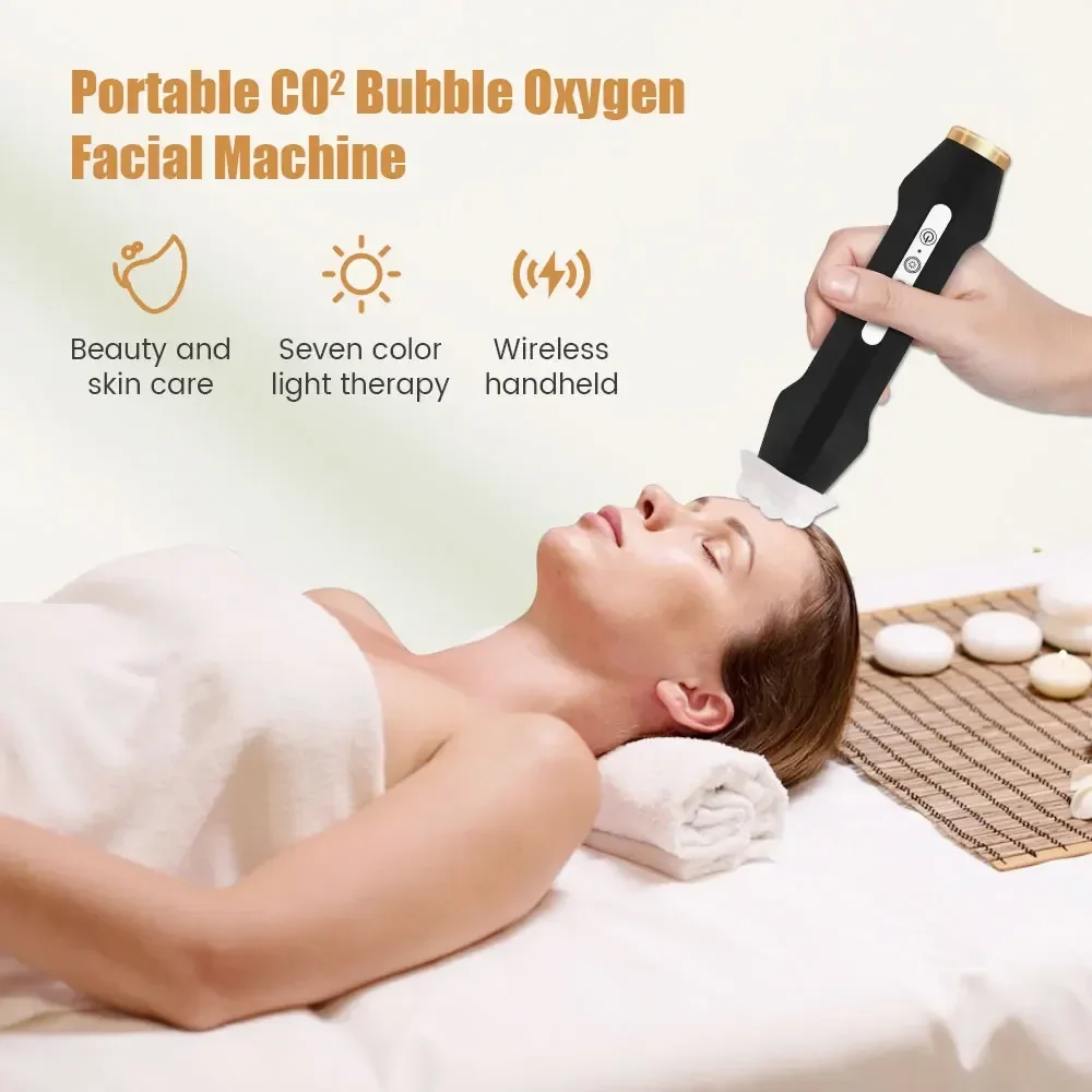 Oxygen Bubble Pen CO2 Oxygen Portable Facial Machine CO2 Gel Facial Skin Care Device Facial SPA CO2 Bubble Oxygen Beauty Machine