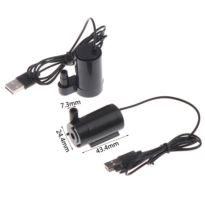 1PC DC 5V 1A USB Low Noise Pump Mini Micro Submersible Horizontal/Vertical Type Water Pump for Aquariums Fish Tank Accessories