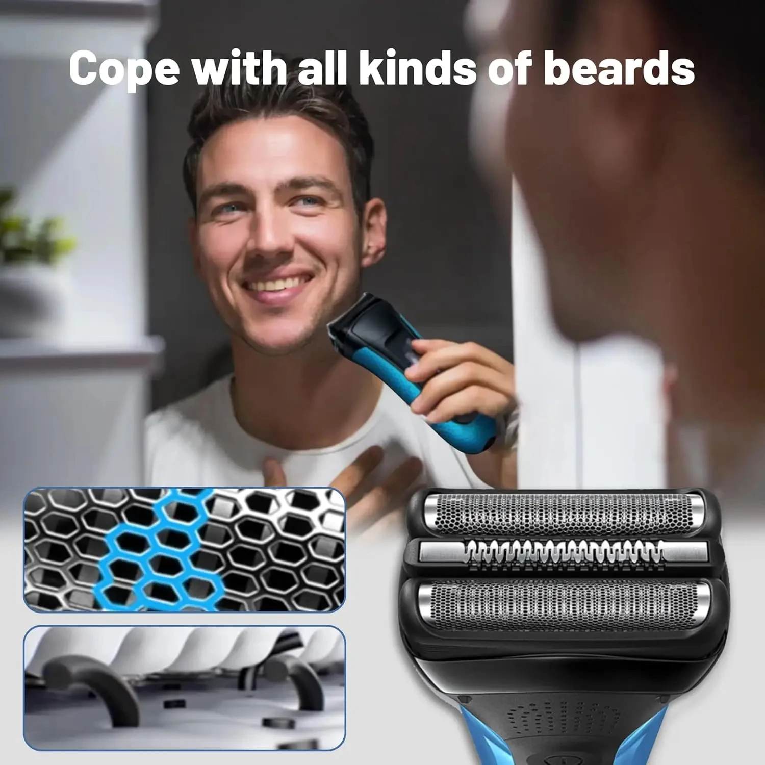 Suitable for 32B shaver heads compatible with 3 series 3000s 3010s 3020s 3030s 300s 301s 310s 320s 330s electric shavers