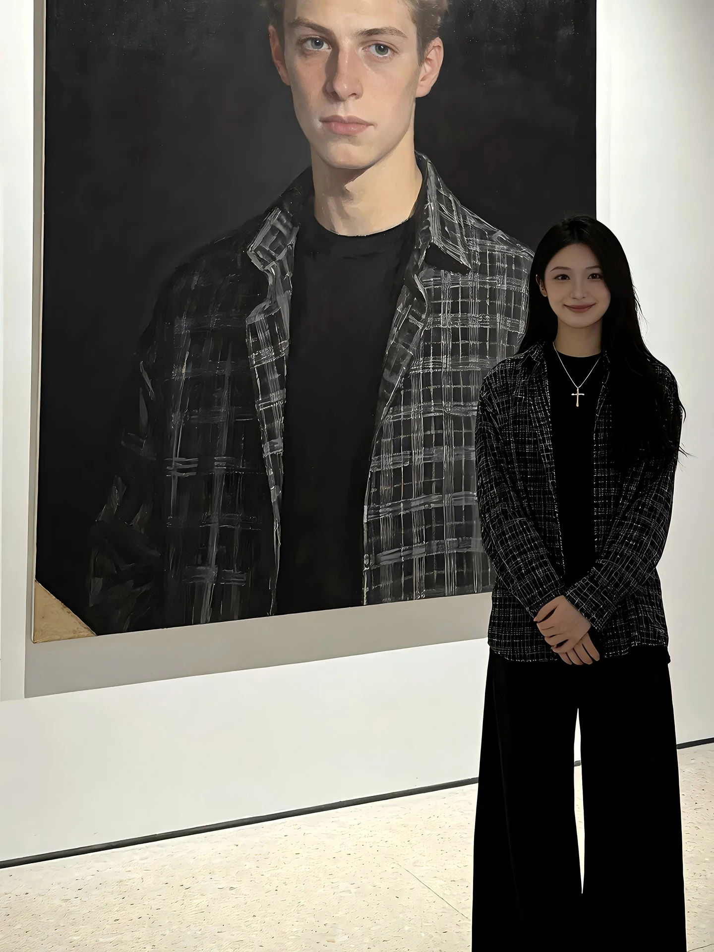 

Ретро-рубашка в американском стиле в клетку с длинным рукавом для мужчин и женщин, весенне-осенняя, стильная, для многослойного ношения, дышащая, удобная.