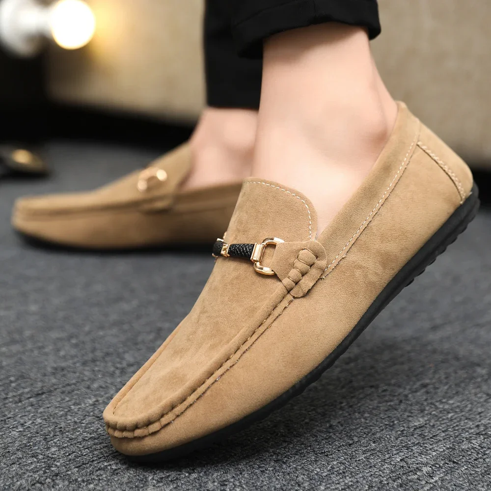 Men's Casual Shoes Soft Comfortable Driving Moccasins Slip on Loafers for Men Lightweight Flat Walking Shoes Sapatenis Masculino