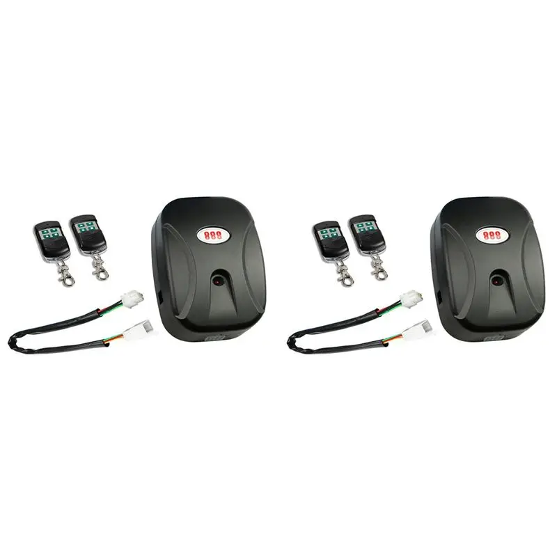 2X Universal Garage Door Wireless Remote Controls Chain Type External Electric Roller Shutter Door Controller 433Mhz-Y41A