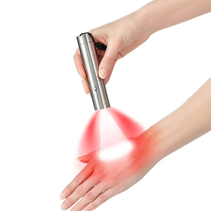 

LED Infrared Light Flashlight Beauty Pen Charging Portable Portable Set Infrared Physiotherapy Flashlight Practical