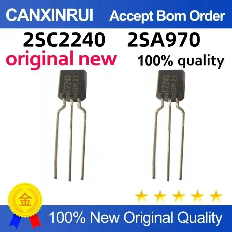 (20piezas)Brand new original 2SC2240 2SA970 A970 C2240 TO-92 spot chip IC one start