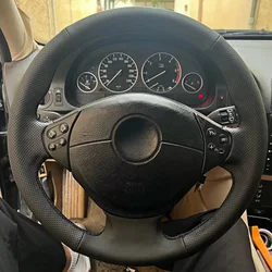 Customization Hand Sewing Microfiber Leather Car Steering Wheel Cover Accessories For BMW M Sport E36 1996-2000 E39 1995-2001
