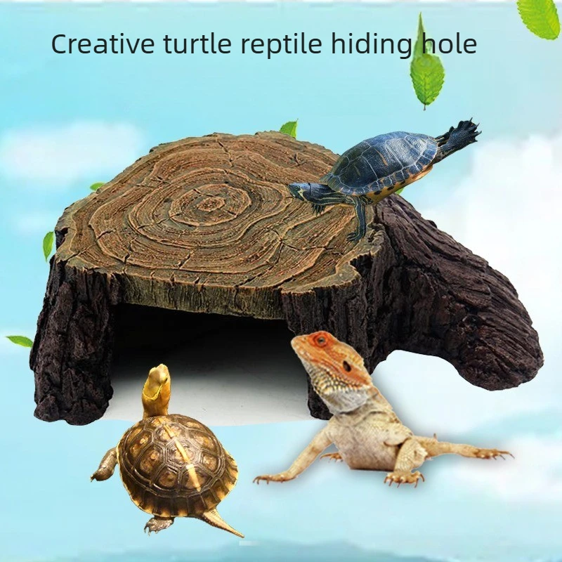 

Платформа для загара и лазания для аквариумных черепах, ящериц и рептилий, с укрытием, декор для аквариума, 1 шт.