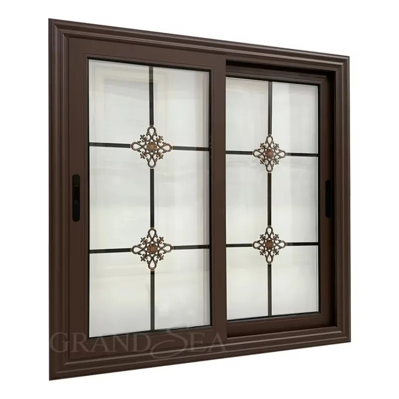 Customization Modern Design Double Glass Sliding Window for Balcony Energy Efficient Aluminum Alloy Sliding windows 1.4mx1.2m
