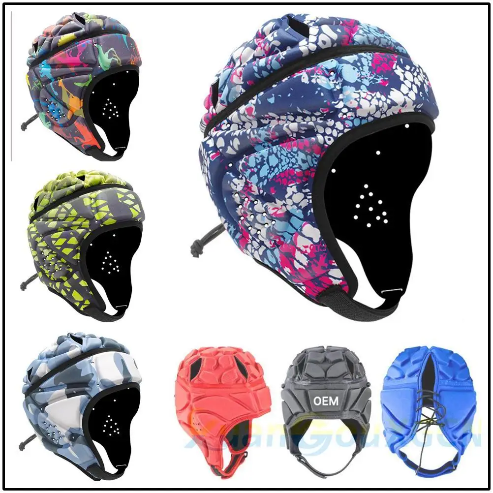 Pro Helmet - EVA Shockproof Headgear for Rugby Flag Football Soccer Goalkeeper & Goalie - Unisex for Youth and Adult