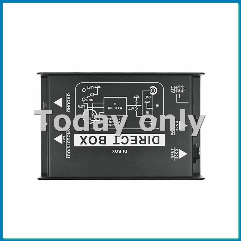 

Аудиоконвертер, одноканальный DI-Box, пассивный DIRECT BOX DI-Box, аудиобокс с прямым впрыском, аудиоизолятор-A25R