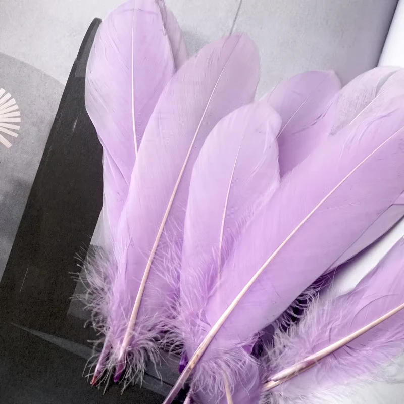 Goose Feather 50Pcs Wholesale 13-18CM Natural Swan Plume for DIY Jewelry Handicraft Accessories Wedding Party Decoration