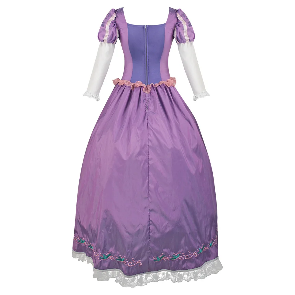 Movie Princess Rapunzel Dress Cosplay Costume Anna Dresses Outfit Suit Halloween Carnival Costume For Adult Women Girls