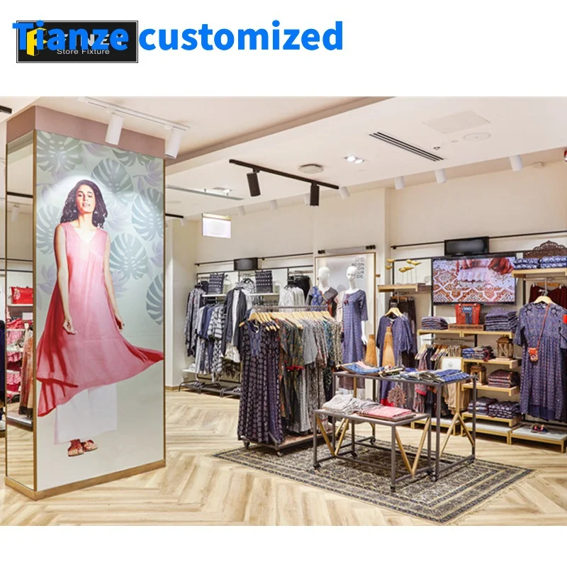 (Customized) Modern Fashion Decoration Retail Ladies Garment Shop Interior Design One-Stop Service