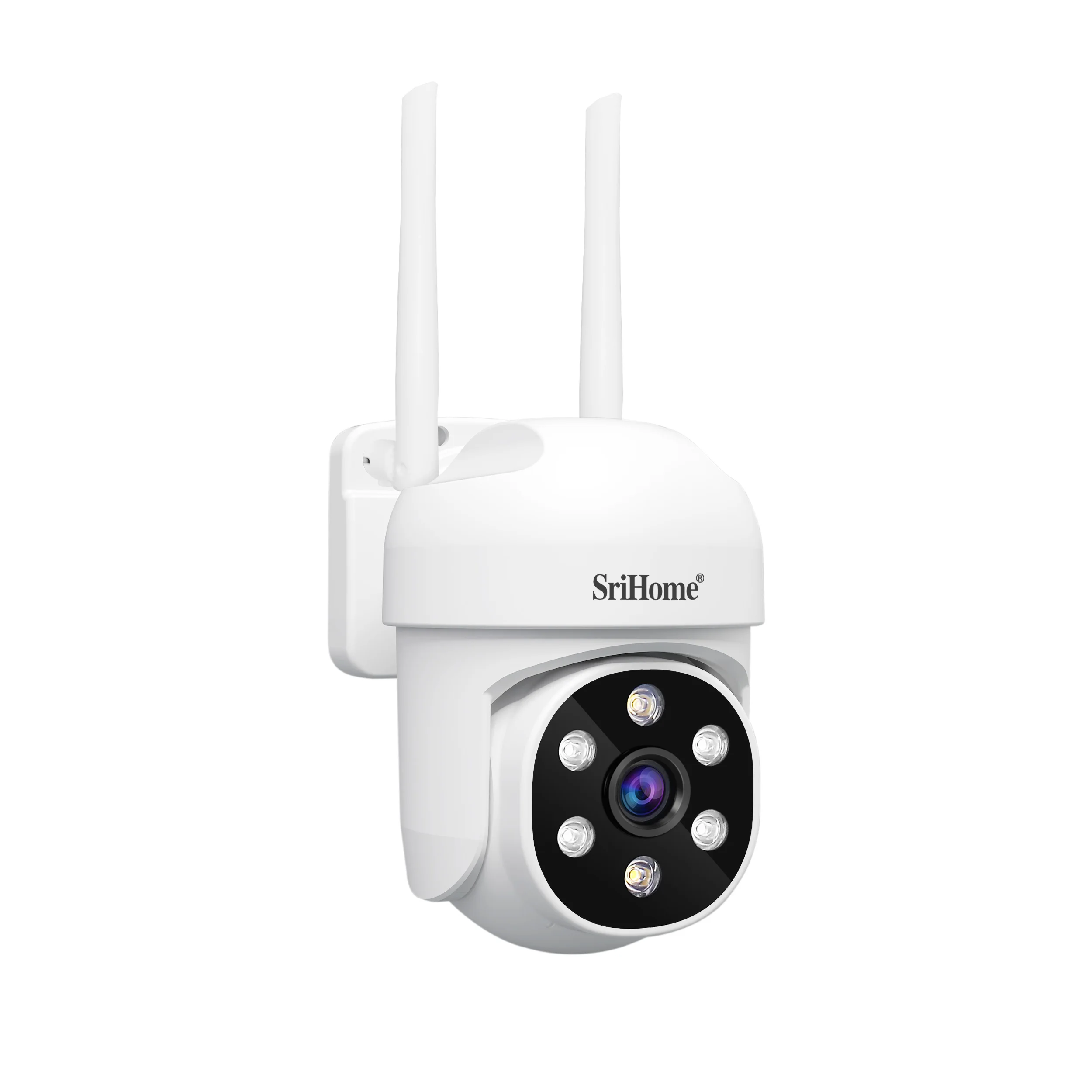 Srihome 2MP 1080P كامل اللون اللاسلكية PTZ IP كاميرا بشكل قبة AI كشف الإنسان المنزل Seucity CCTV مراقبة الطفل