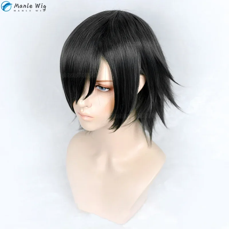 Anime COS Cosplay Himeno Cosplay Wig Black Heat Resistant Hair With Eyes Patch Halloween Party Himeno Wigs Wig Cap