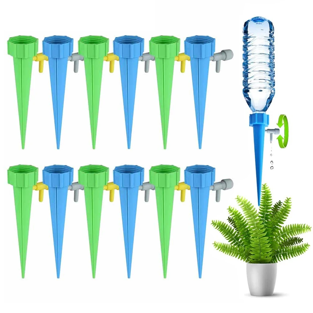 

6/12PCS Self Watering Spikes Auto Drip Irrigation Tools for Garden Household Plants Flower Self-Watering Device Indoor Outdoor