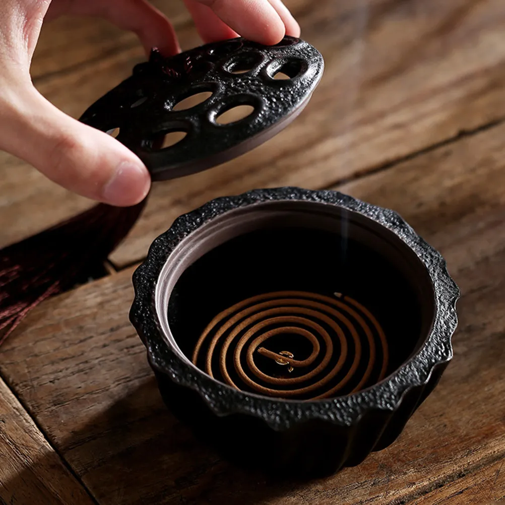 Ceramic Incense Burner for Aromatherapy – Stylish Aroma Stove for Living Room Bedroom Library