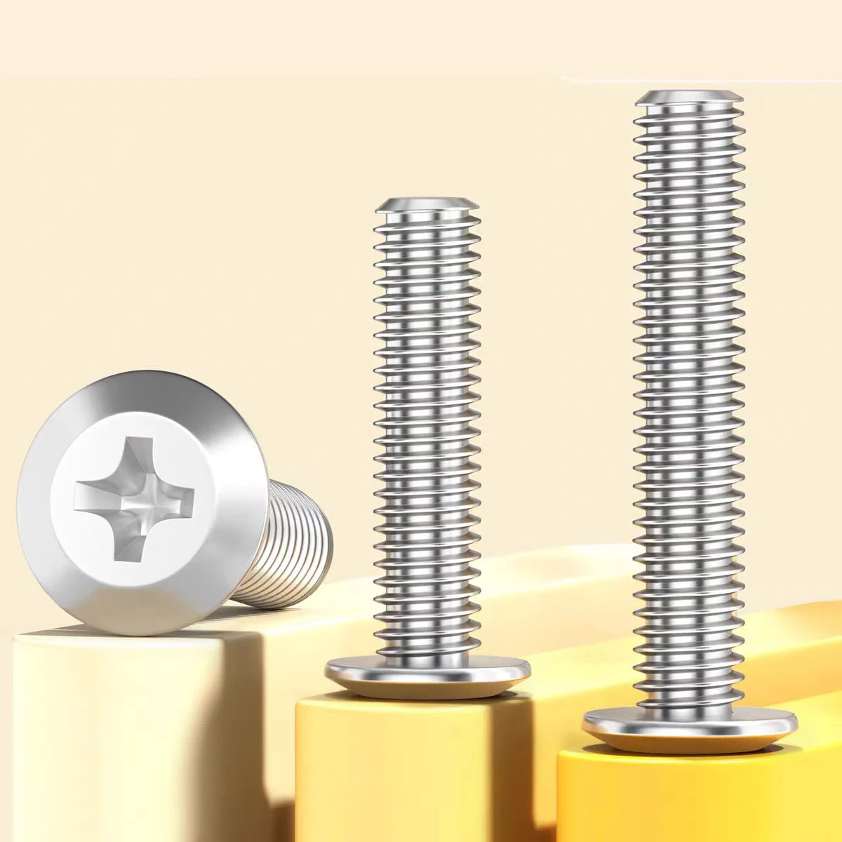 

Cross shaped Inverted Flat Head Furniture Screw Connection Joint Bolt 304 A2 Stainless Steel M2 M2.5 M3 M4 M5