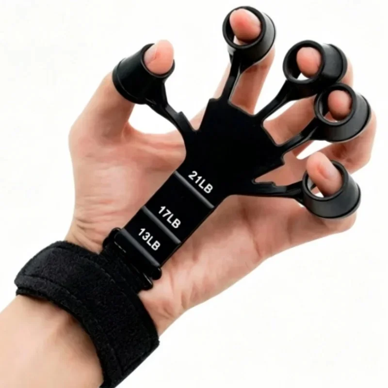 Portable Five‑Point Finger & Wrist Exerciser, Hand Flexibility Strength Training Device for Daily Workout, Rehabilitation, Fitne