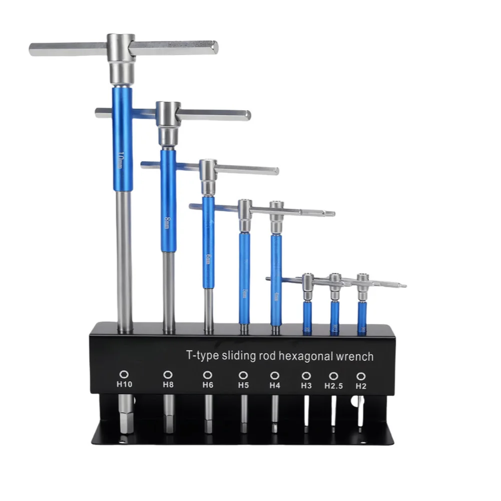 

Профессиональный набор ключей из 8 предметов для винтов типа TL с железной рамой для хранения для удобной организации и транспортировки