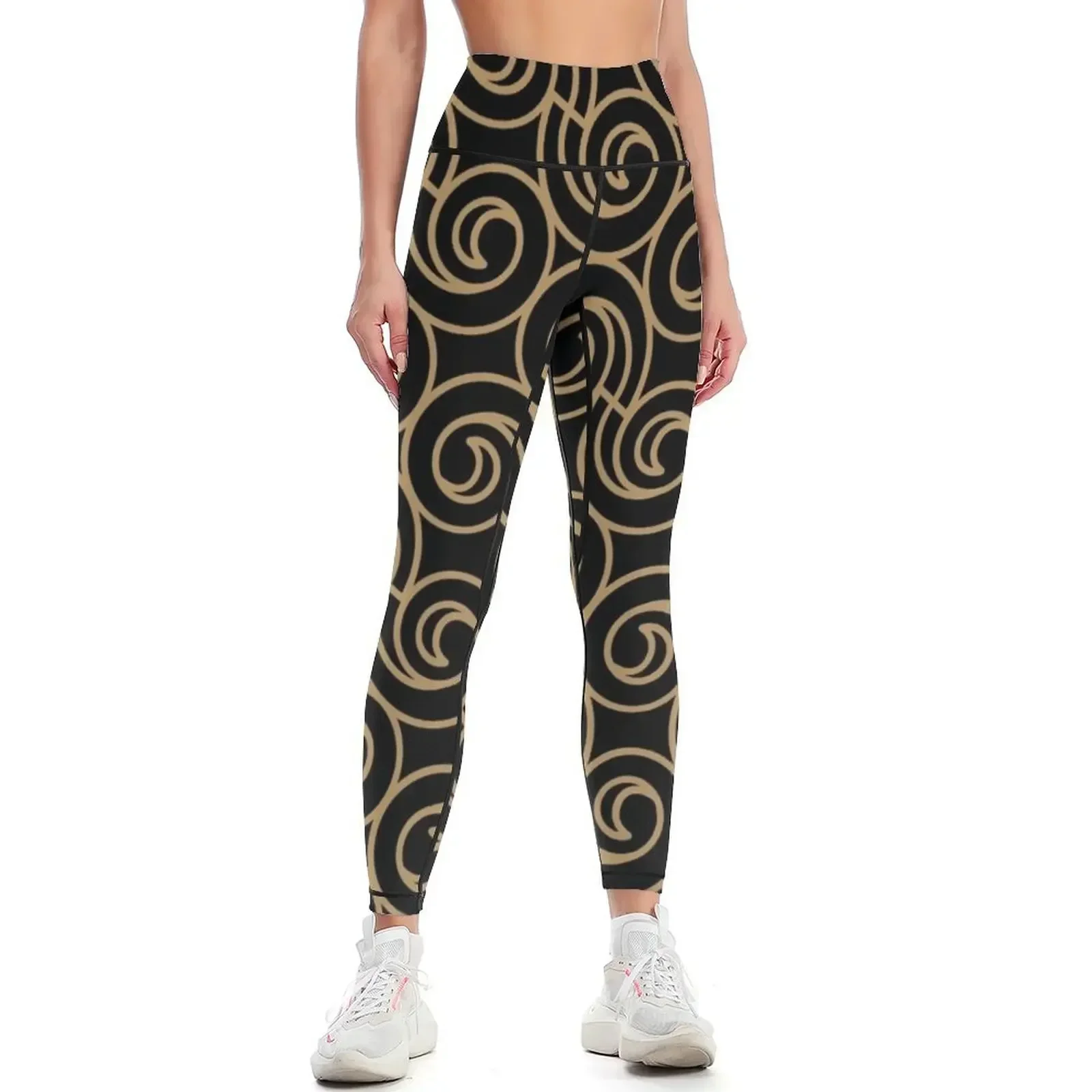 

Swirl Pattern Leggings Women's trousers sportswear gym sports tennis for Women's high waist Womens Leggings