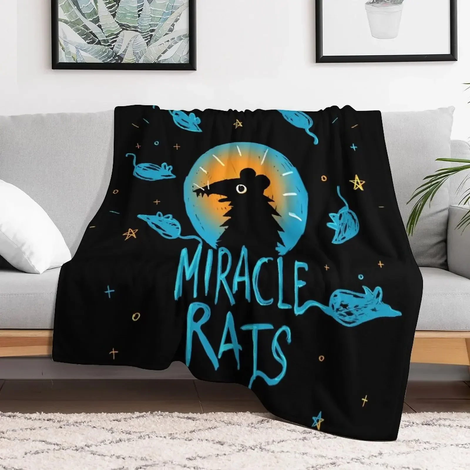 Night In The Woods Miracle Rats Throw Blanket Blankets For Bed Tourist Blankets