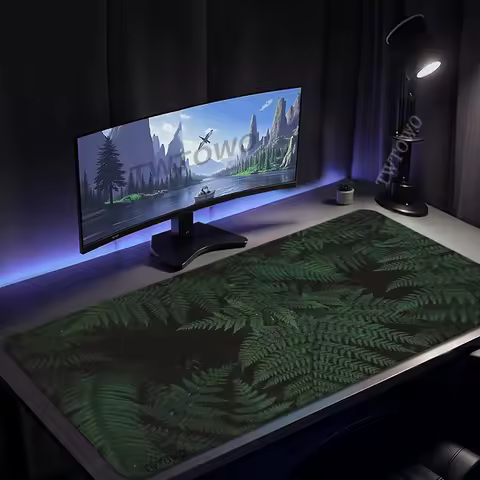 Mouse Pad Gaming Green Tropical Plant printon demand Custom New HD Home Mousepad XXL Desk Mats Mouse Mat Carpet Soft Non-Slip
