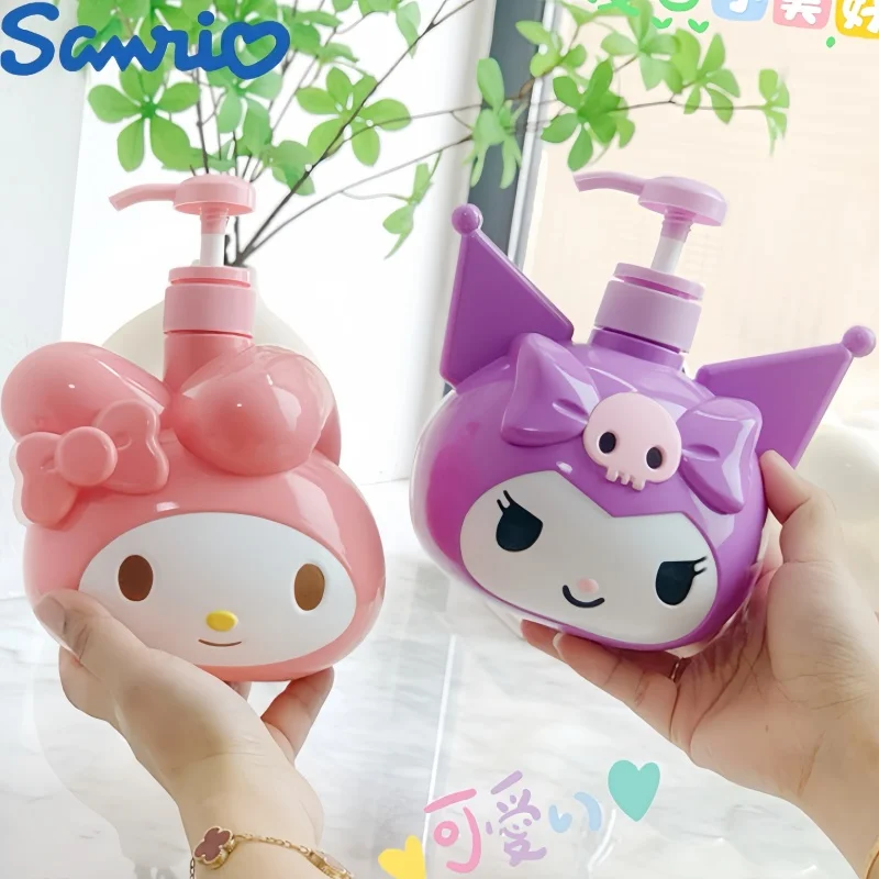 Sanrio Kawaii My Melody Kuromi Cartoon Shampoo Dispensing Bottles Anime Girl'S Heart Cute Large Capacity Hand Sanitizer Bottle